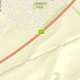 A71, East Calder, Livingston, West Lothian Street Map