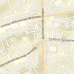 Vostochnoe Degunino Street Map