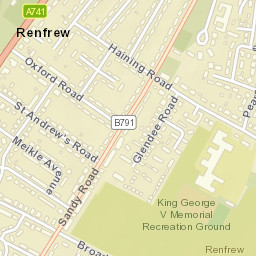 Renfrew Street Map