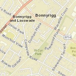 Bonnyrigg Street Map