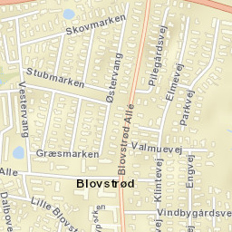 Blovstrød Street Map