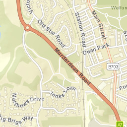 113 Main Street, Newtongrange, Midlothian Street Map