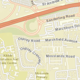 Saint Andrew's Drive West, Paisley, Renfrewshire Street Map