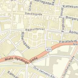 Horsens Street Map