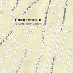 Rozhdestveno Street Map