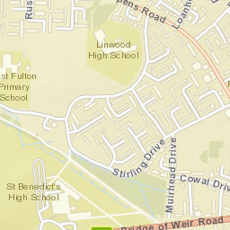 1 Morven Dr, Linwood, Renfrewshire PA3, UK Street Map