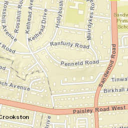 185 Sandwood Road, Glasgow, Glasgow City G52 2QT, UK Street Map