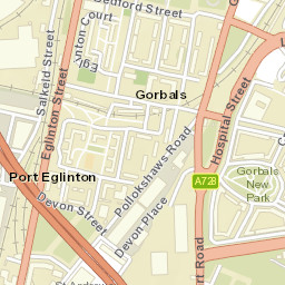 44 Cumberland Street, Glasgow, Glasgow City Street Map