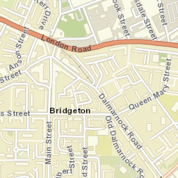 London Road, Glasgow, Glasgow City G40 Street Map