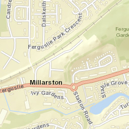 Millarston Drive, Paisley, Renfrewshire PA1 Street Map