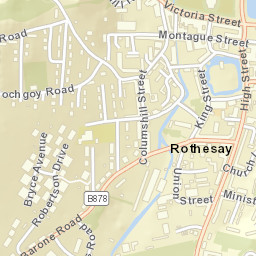 Isle of Bute Street Map