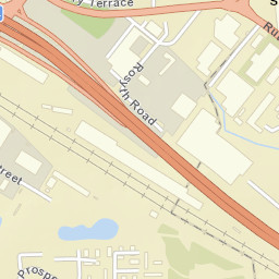 M74, Glasgow, Glasgow City G73, UK Street Map