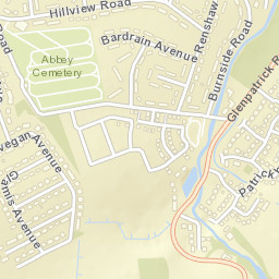 1 Abbey Rd, Elderslie, Renfrewshire PA5, UK Street Map