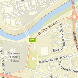 A763, Glasgow, UK Street Map