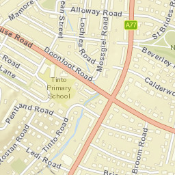 451 A77, Glasgow, Glasgow City G43, UK Street Map