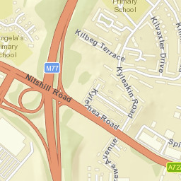 Thornliebank, before Inverewe Avenue, Glasgow, Glasgow City G Street Map