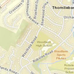 Thornliebank Street Map