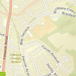 Giffnock Street Map