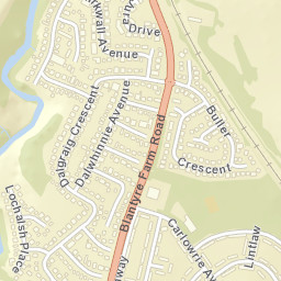 45 Dalcraig Crescent, Blantyre, Glasgow, South Lanarkshire G7 Street Map