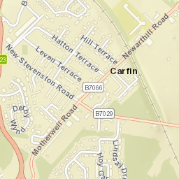 Carfin Street Map