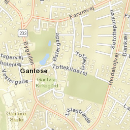 Ganløse Street Map