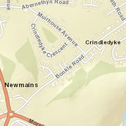 Newmains Street Map