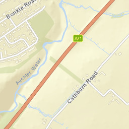 A71, Newmains, North Lanarkshire ML2, UK Street Map