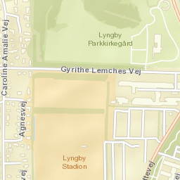 Lyngby-Tårbæk Kommune Street Map