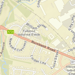 Burnbank Rd, Burnbank, Hamilton, South Lanarkshire ML3, UK Street Map