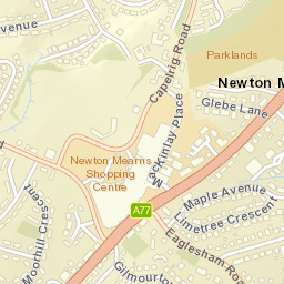 Newton Mearns Street Map