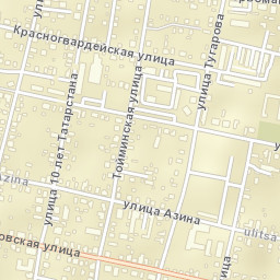 Yelabuga Street Map