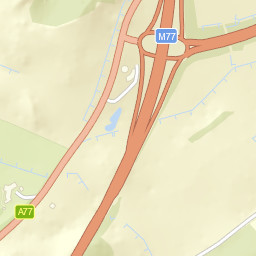 A726, Glasgow, East Renfrewshire G77, UK Street Map