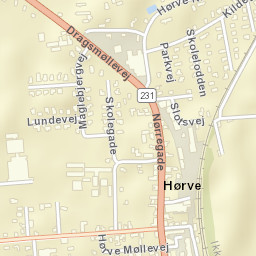 Hørve Street Map