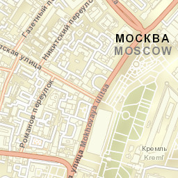 Moscow Street Map