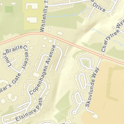 Stroud Road, East Kilbride, Glasgow, South Lanarkshire Street Map