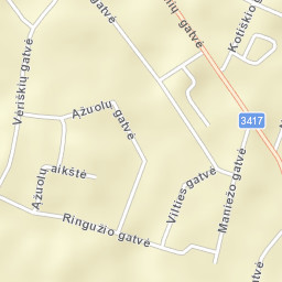 Šeduva Street Map