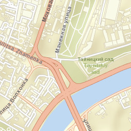 Moscow Kremlin Street Map