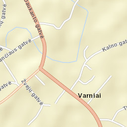 Varniai Street Map
