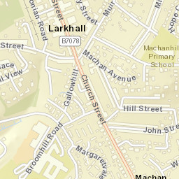 Larkhall Street Map