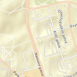 Panevėžys City Street Map