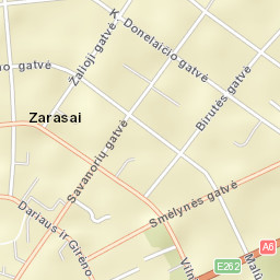 Zarasai Street Map