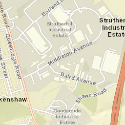 Carlisle Rd, Larkhall, South Lanarkshire ML9, UK Street Map