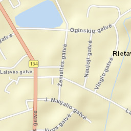 Rietavas Street Map