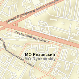 Novokuz’minki Street Map
