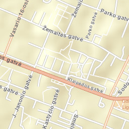 Gargždai Street Map