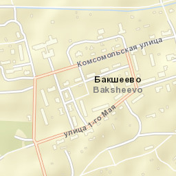 Baksheyevo Street Map