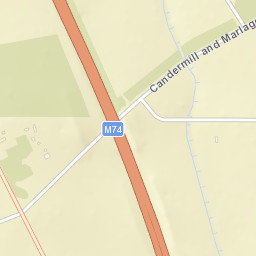Candermill and Marlage Road, Larkhall, South Lanarkshire Street Map