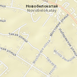 Novobelokatay Street Map