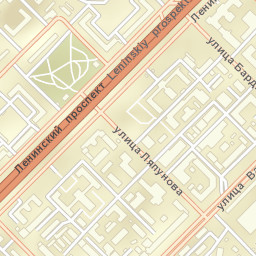 Leninskiye Gory Street Map