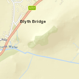 A701, West Linton, Scottish Borders EH46 Street Map